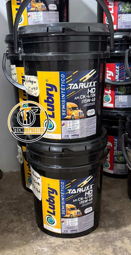LUBRY BALDE 5 GAL TARUXX HD SEMISINTETICO API CK-4 SAE 15W40
