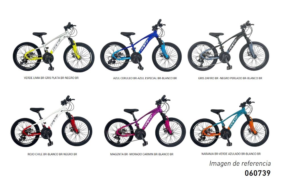 BICICLETA MTB 20P 7VEL TITAN ACERO GW