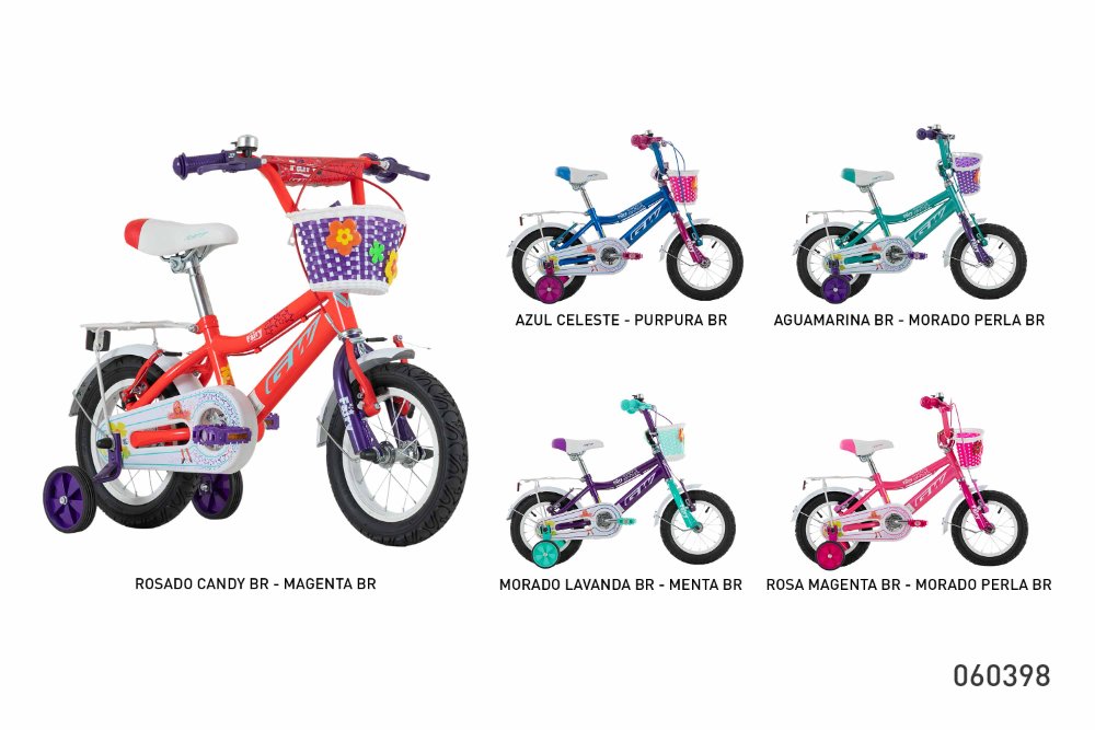 BICICLETA INFANTIL NIÑA 12P FAIRY GW