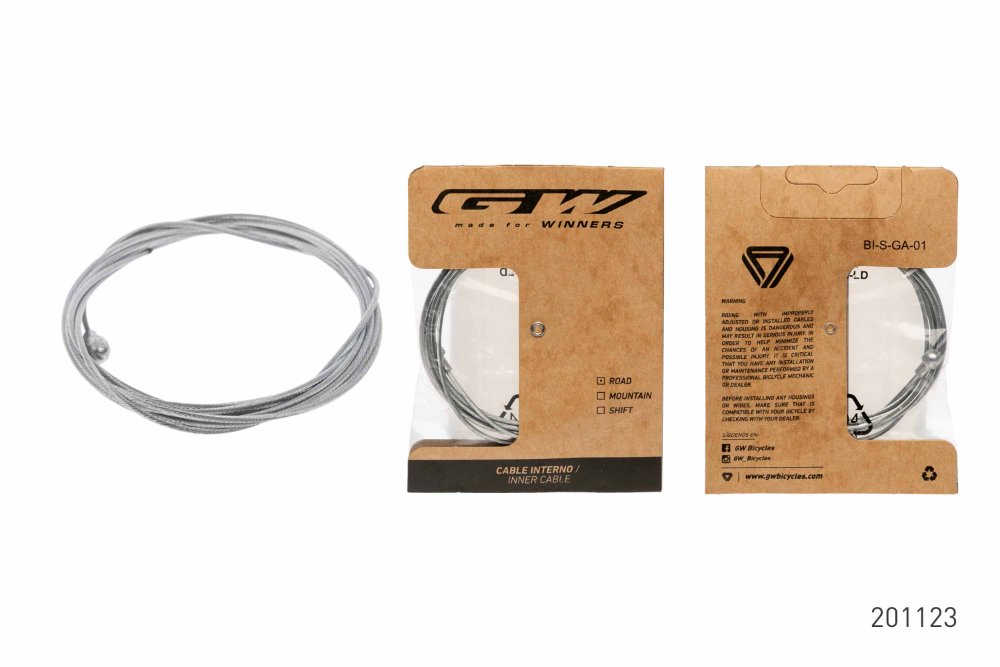 CABLE DE FRENO RUTA 1.6X1700MM BI-S-GA-01 ACERO
