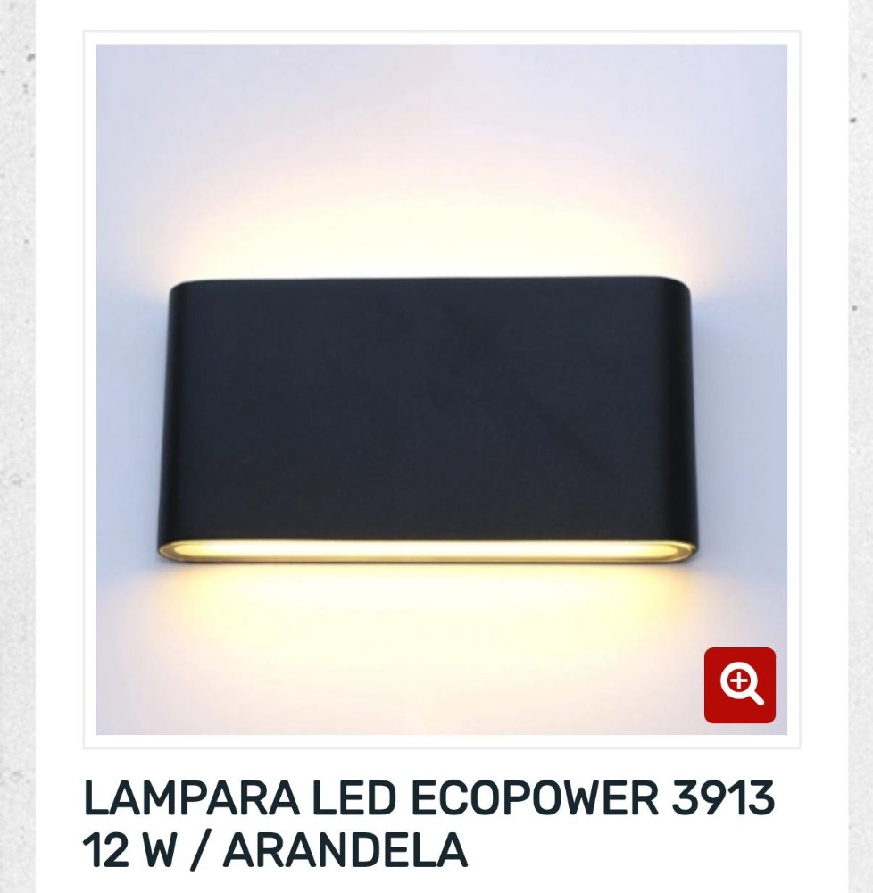LAMPARA LED ECOPOWER 3913 12W/ARANDELA
