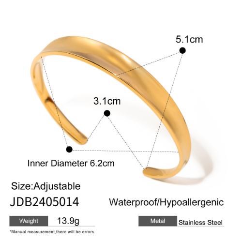 Brazalete Solido - Dorado - BRA117