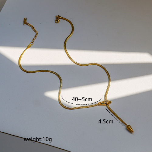 Collar estilo serpiente - Dorado - COL263