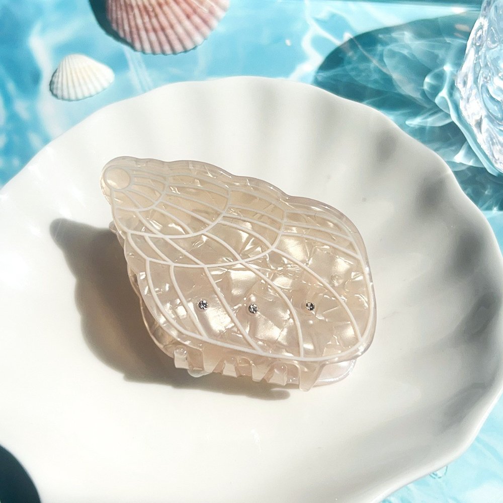 Pinza Caracol Beige - PIN125