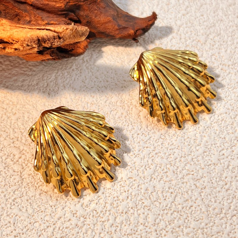 Arete Estilo Cocha Marina - Dorado - ART188