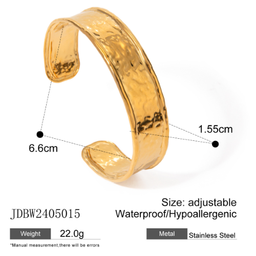 Brazalete Texturizado - Dorado - BRA116