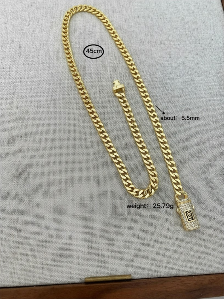 Cadena estilo Monaco - Dorado - COL320