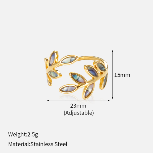 Anillo Ajustable Estilo Floral - Dorado - ANI191