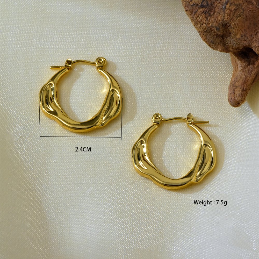 Argolla geometrica - Dorado - ART223