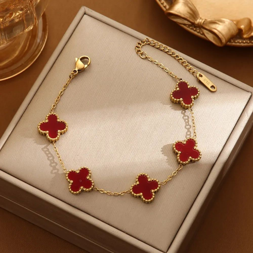 Pulsera Estilo Van Cleef Corinta -Dorado - PUL124