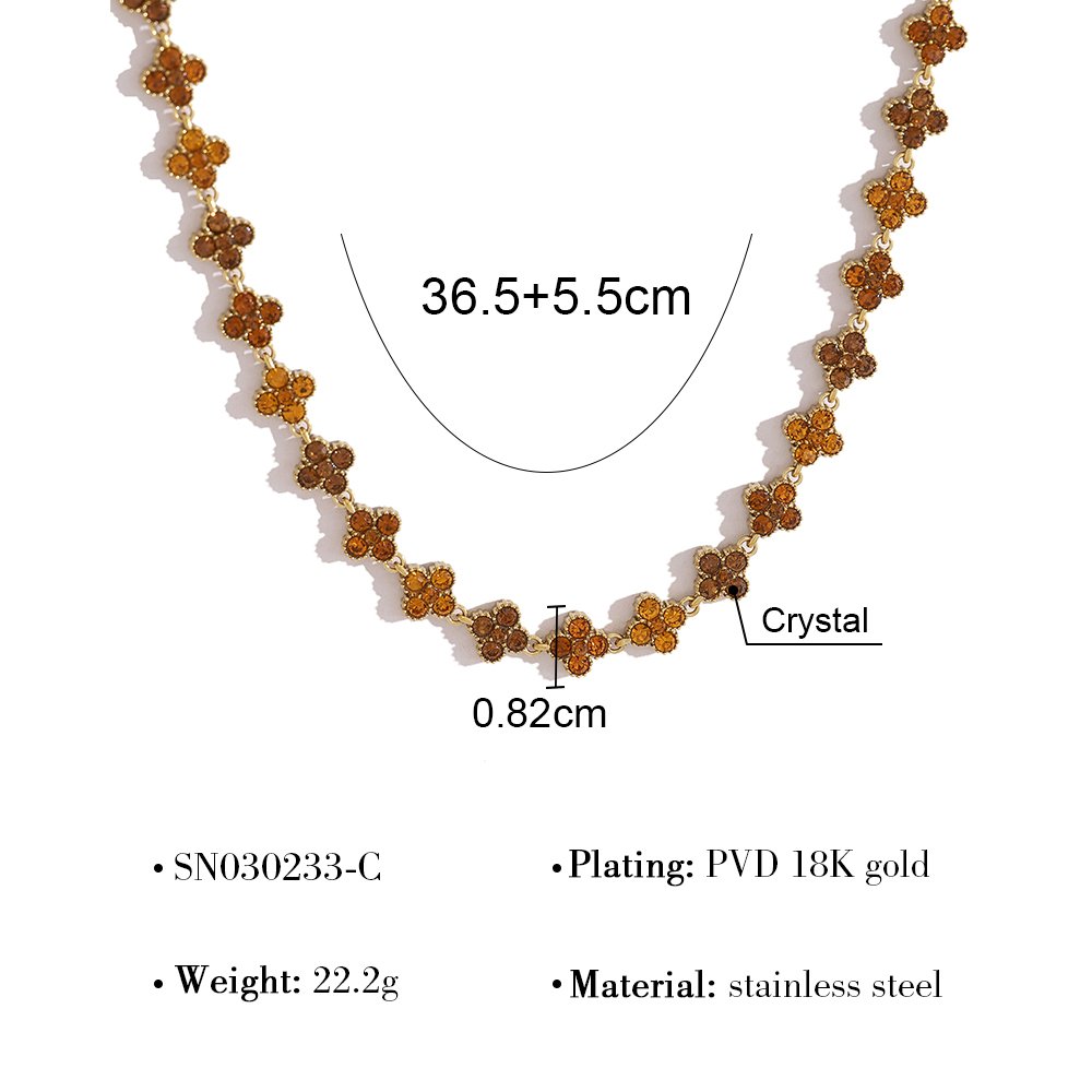 Collar Estilo Van Cleef MultiCafé - Dorado - COL352