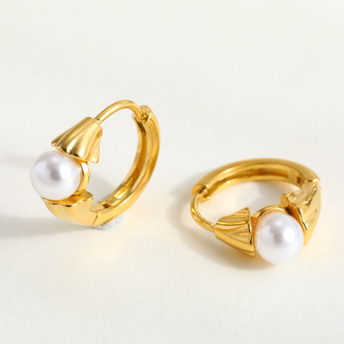 Arete estilo perla - Dorado - ART175