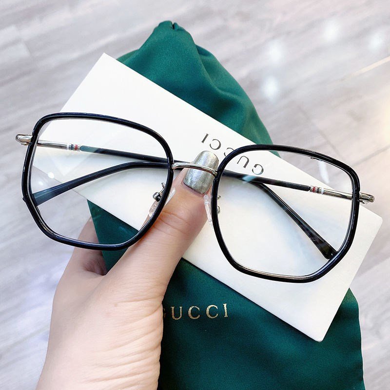 Estilo Gucci Marco Negro y Plateado - GAF022