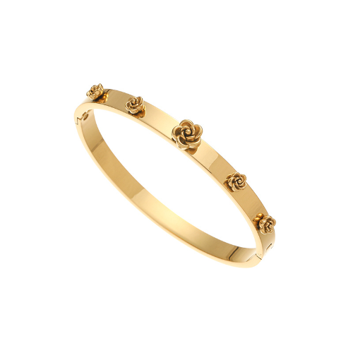 Brazalete Estilo Rosa - Dorado - BRA128