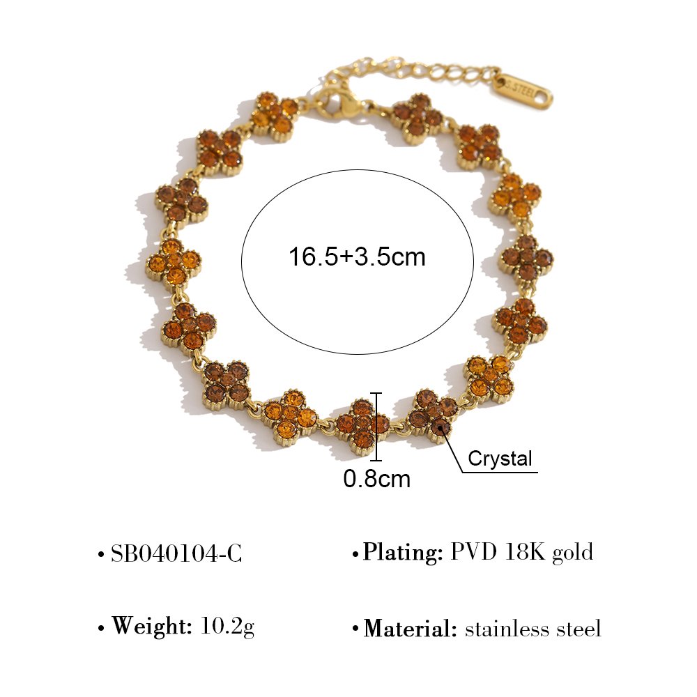 Pulsera Estilo Van Cleef MultiCafe - Dorado - PUL183