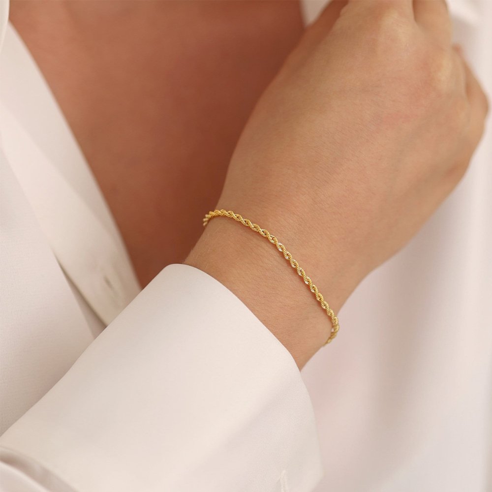 Pulsera Estilo Lazo 2mm - Dorado - PUL172