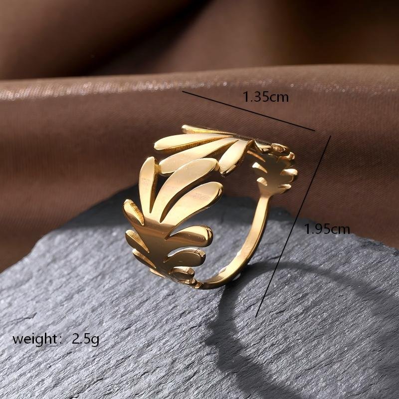 Anillo Estilo Tropical - Dorado - ANI237