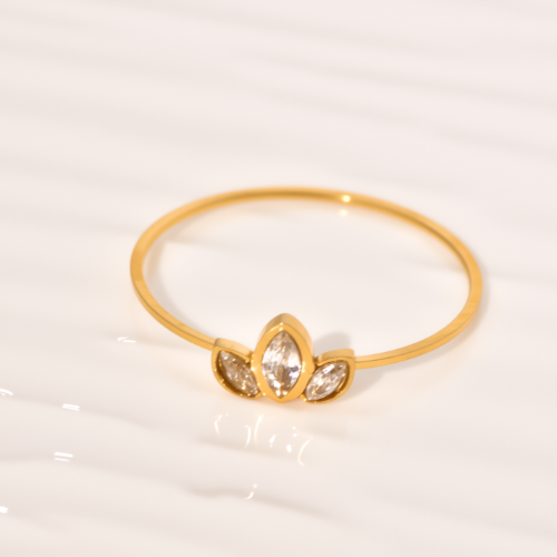 Anillo Mini Corona de Princesa - Dorado - ANI178
