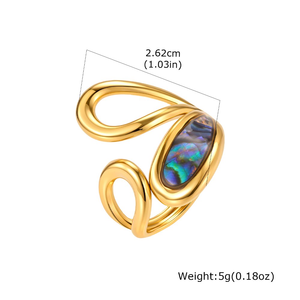 Anillo Ajustable Monocromatico - Dorado - ANI265