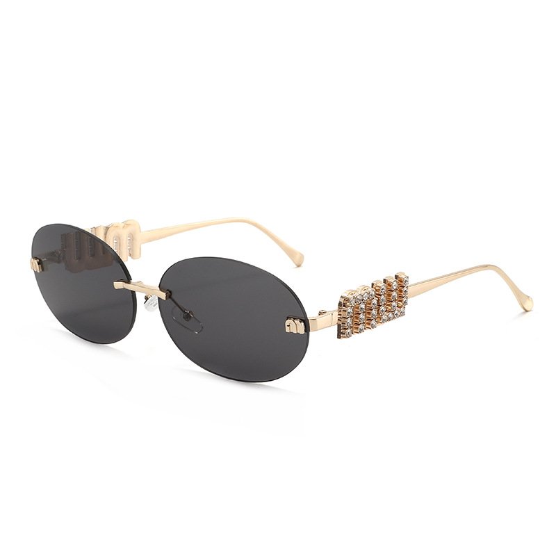 Gafa Estilo Miu Miu Negro - Dorado - GAF037