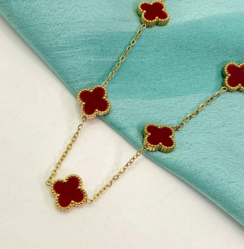 Collar Estilo Van Cleef Corinto -Dorado - COL254