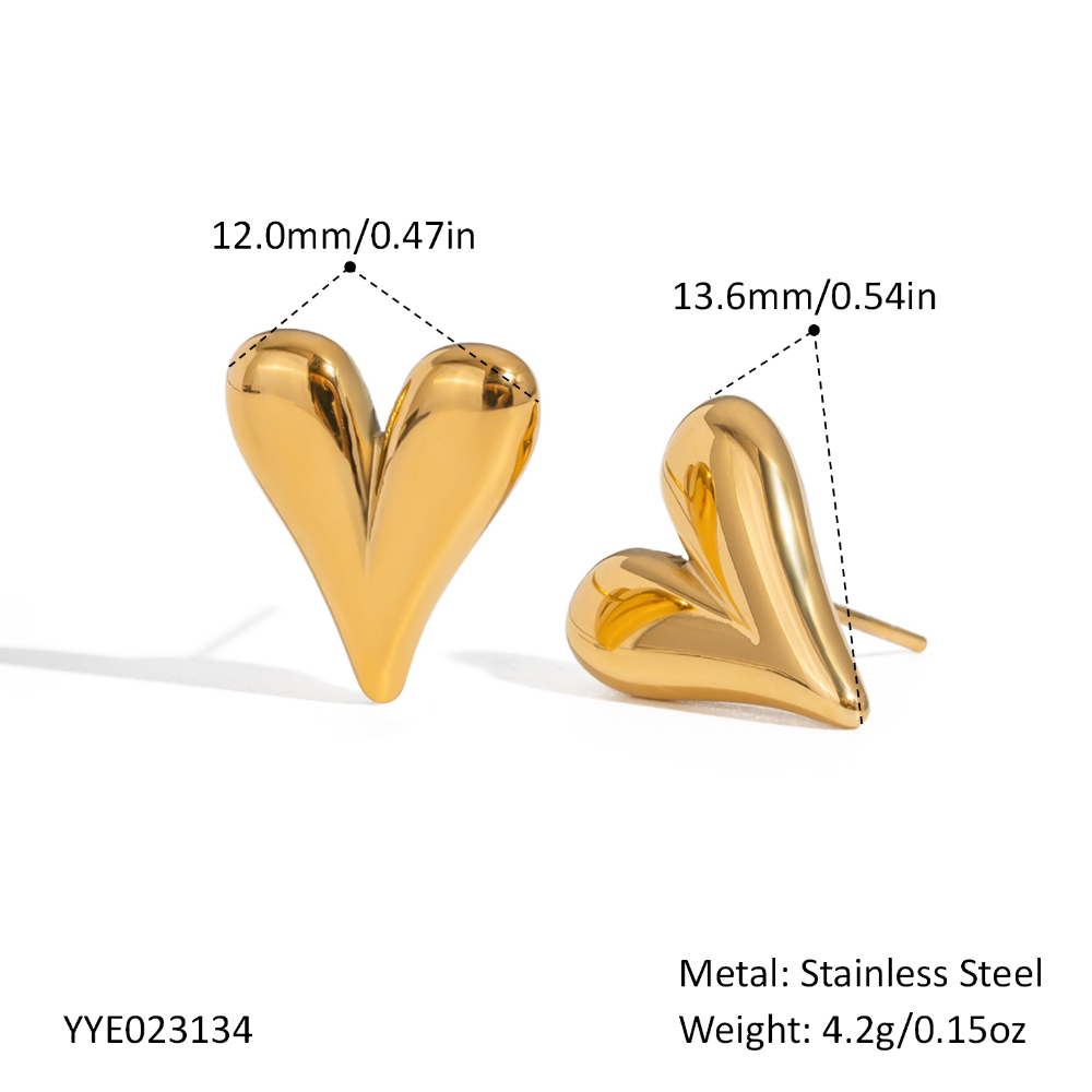 Arete Corazón - Dorado - ART209