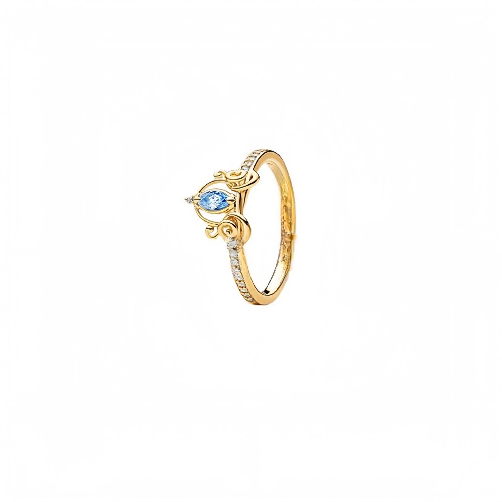 Anillo Princesa de Disney Celeste - Dorado - ANI268