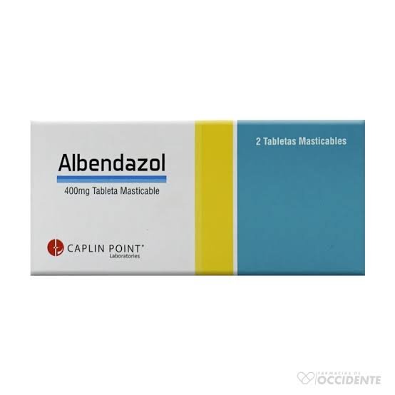 ALBENDAZOL 400MG  TABLETAS. CAPLIN POINT.