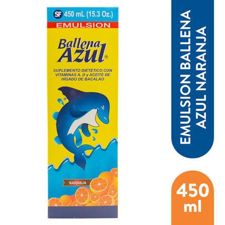 BALLENA AZUL NARANJA 450mL. SF