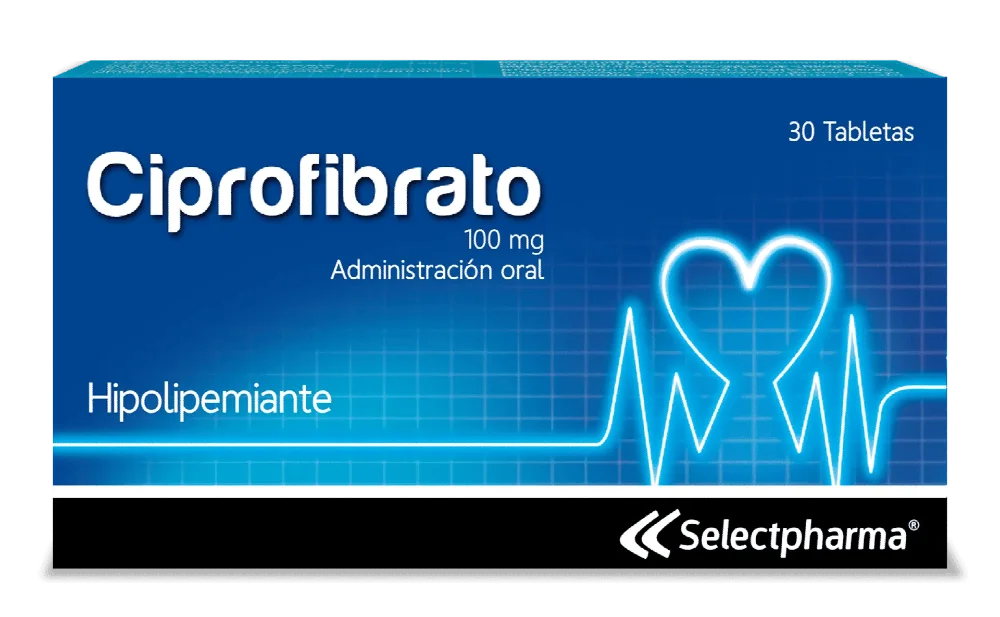 CIPROFIBRATO 100MG *10 TABLETAS. SELECTPHARMA