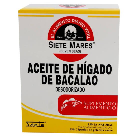 ACEITE DE HIGADO DE BACALAO X 250 CAPSULAS.