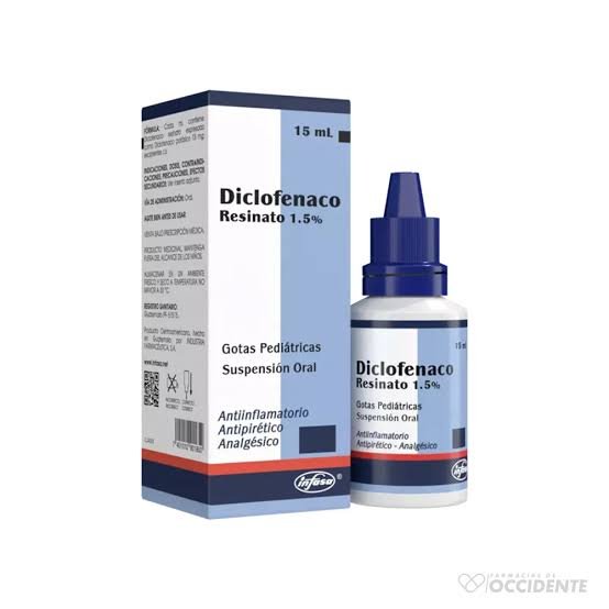 DICLOFENACO RESINATO GOTAS 15ML. INFASA