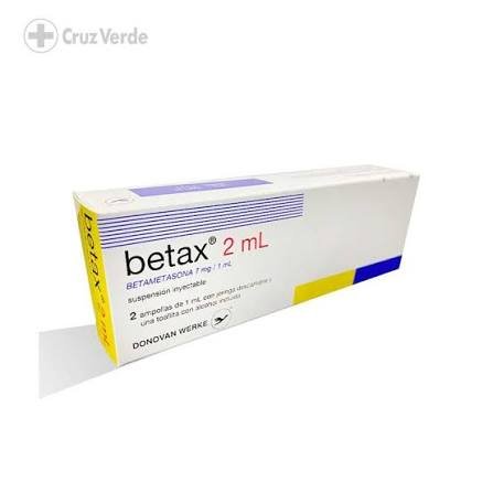 BETAX 7MG/1ML * 2 AMP SUSP. INY.