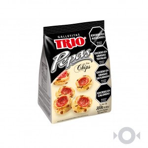 Trio pepas chips x300gr