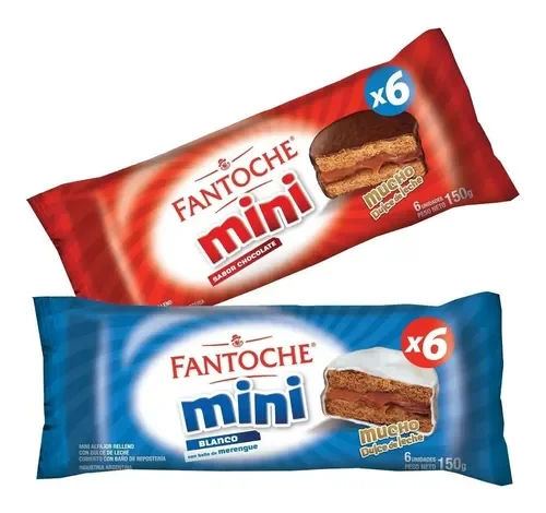 Alfajor mini fantoche x6 unid