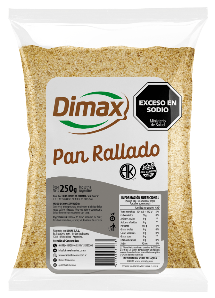 Pan rallado sin TACC