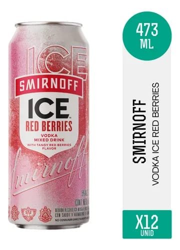 Smirnoff vodka ice red berries x473