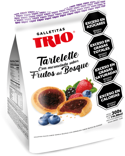 Tarteletas de fruto del bosque x300gr