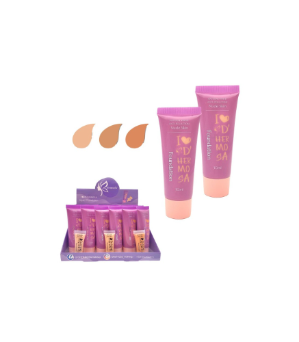 Base Liquida Nude Skin dhermosa 30ml