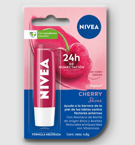 Balsamo labial NIVEA Cherry shine Labello