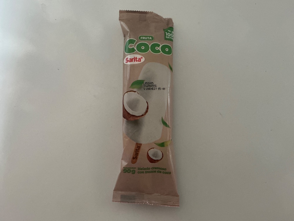 Helado de coco