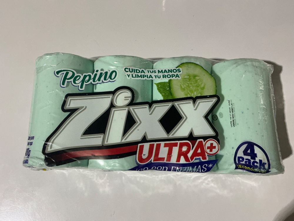 Jabón Zixx barra pepino cuida tus manos