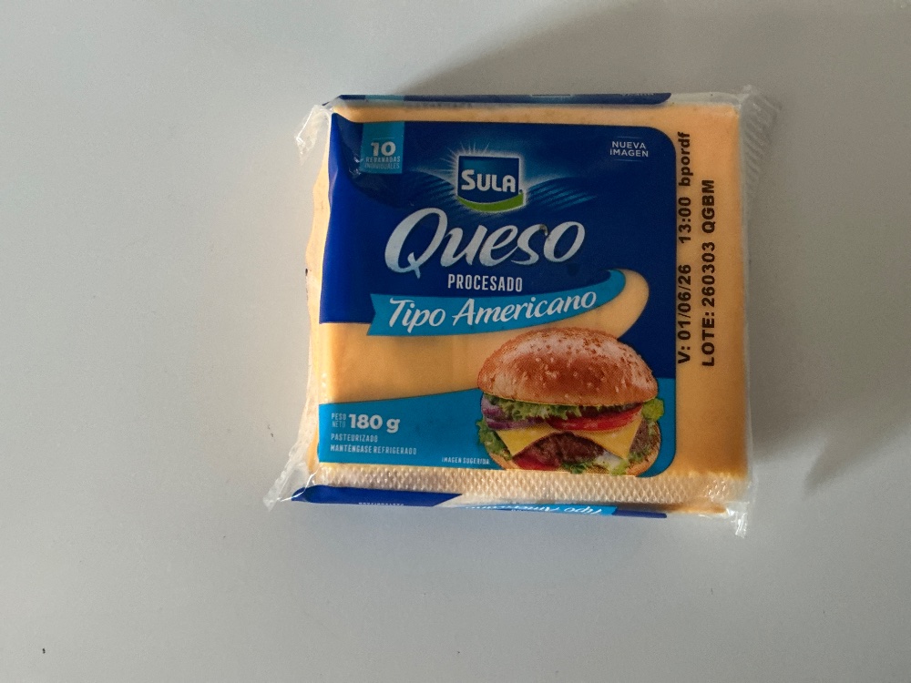 Queso procesado tipo americano