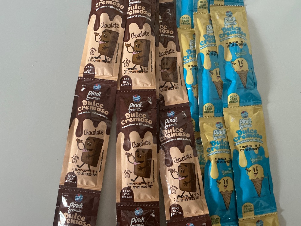 Cremita Pindi chocolate y vainilla