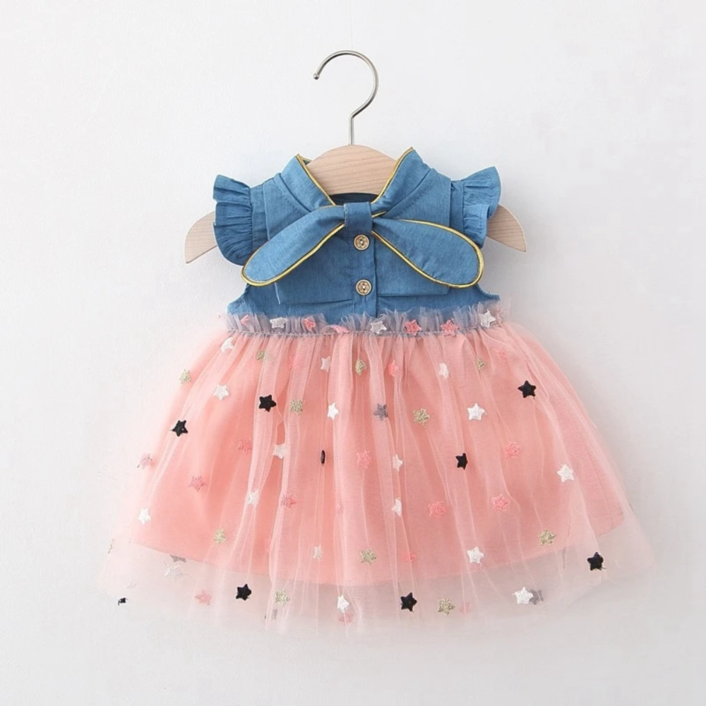 Vestido de jean con lazo