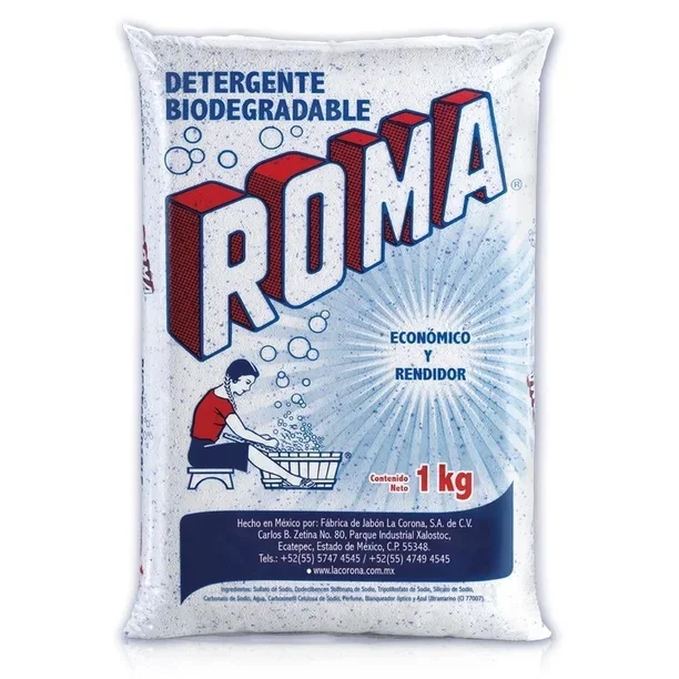 JABON EN POLVO ROMA 1 KG.