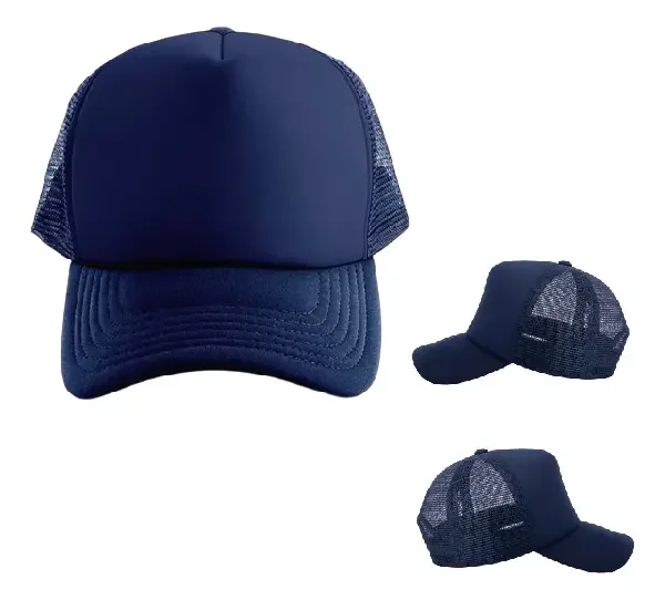 Gorra de malla azul marino completa