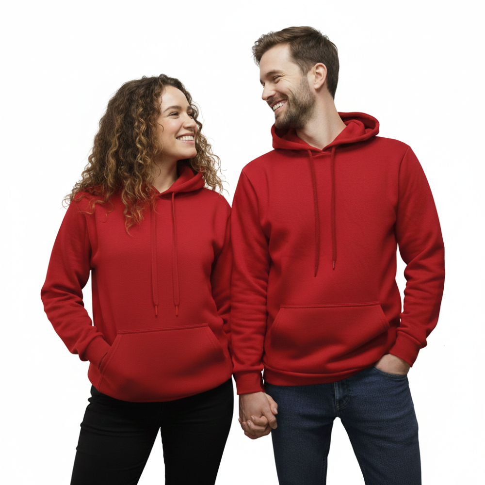 Sudadero rojo algodón