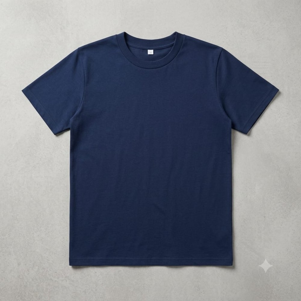 Playera Azul Marino piel durazno