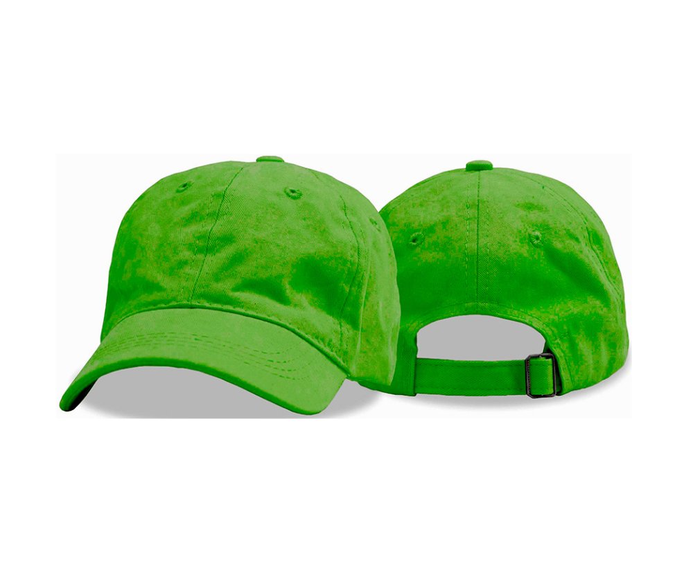 Gorra verde manzana gabardina